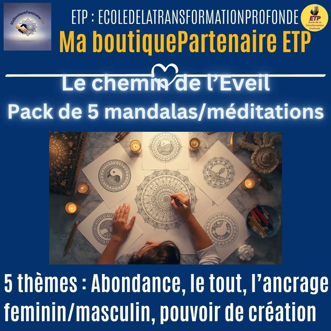 mandala de coloriage sacré, ancrage, manifestation, abondance, 