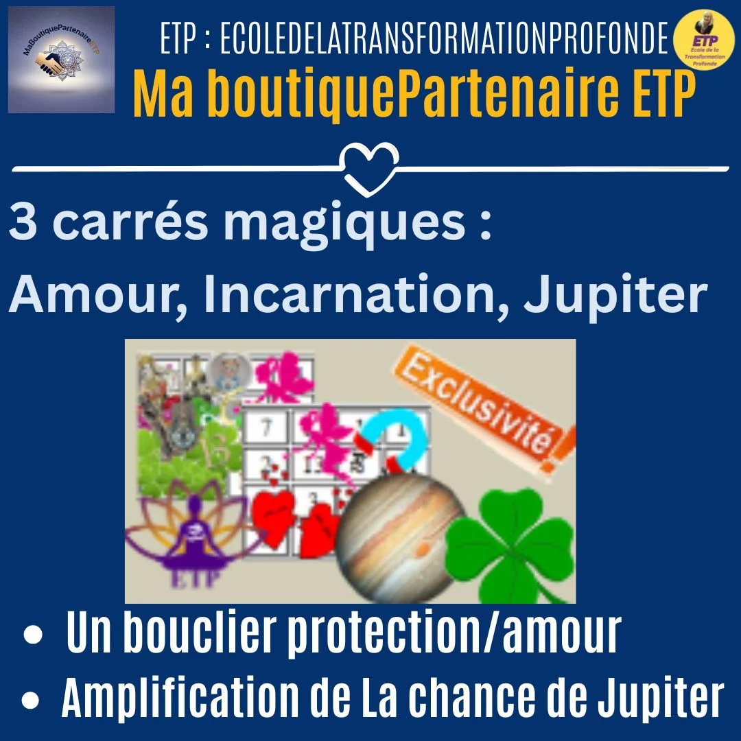 carres de la chance amour+incarnation+jupiter ETP-MGK