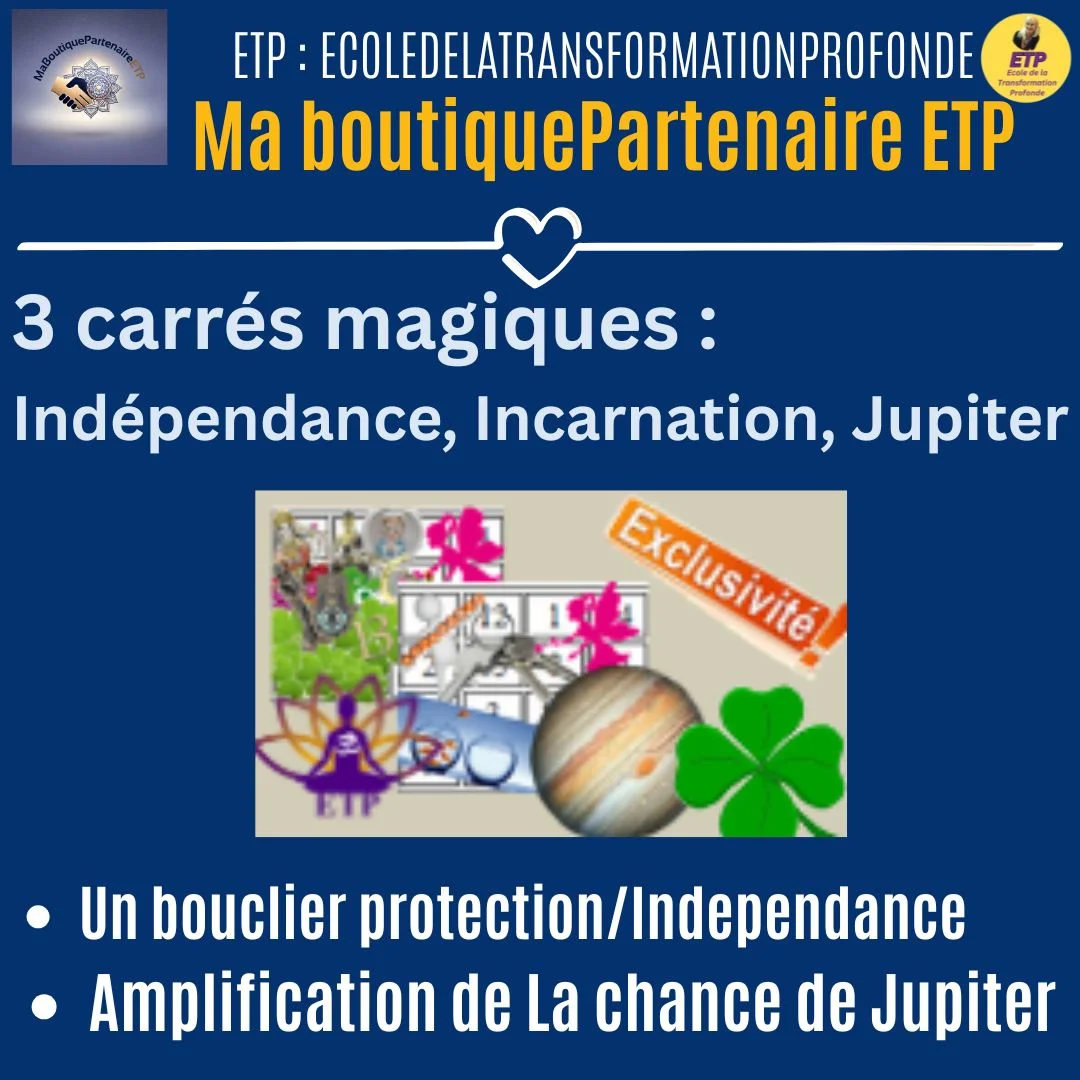 Pack 3 Carrés Magiques Autonomie ETP MGK